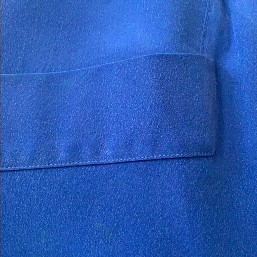 📍FINAL SALE📍Silk colorblock 💙💚Vintage - Picture 15 of 16